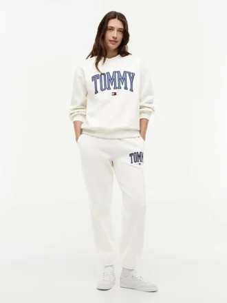 Calças de treino com logótipo Tommy Varsity