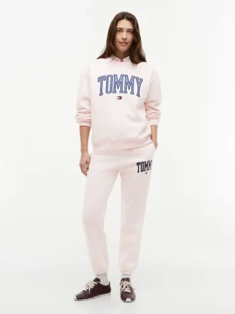 Calças de treino com logótipo Tommy Varsity