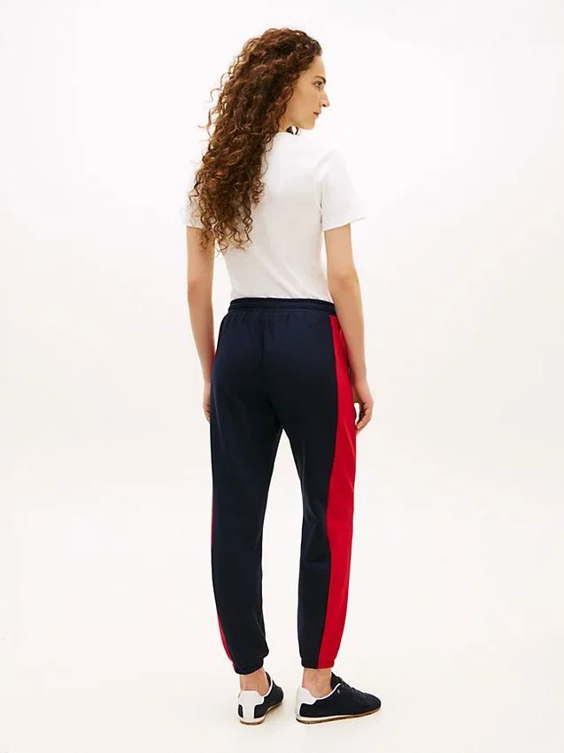 Calças de treino Varsity Tommy Logo Colorblock Calças de treino Varsity Tommy Logo Colorblock