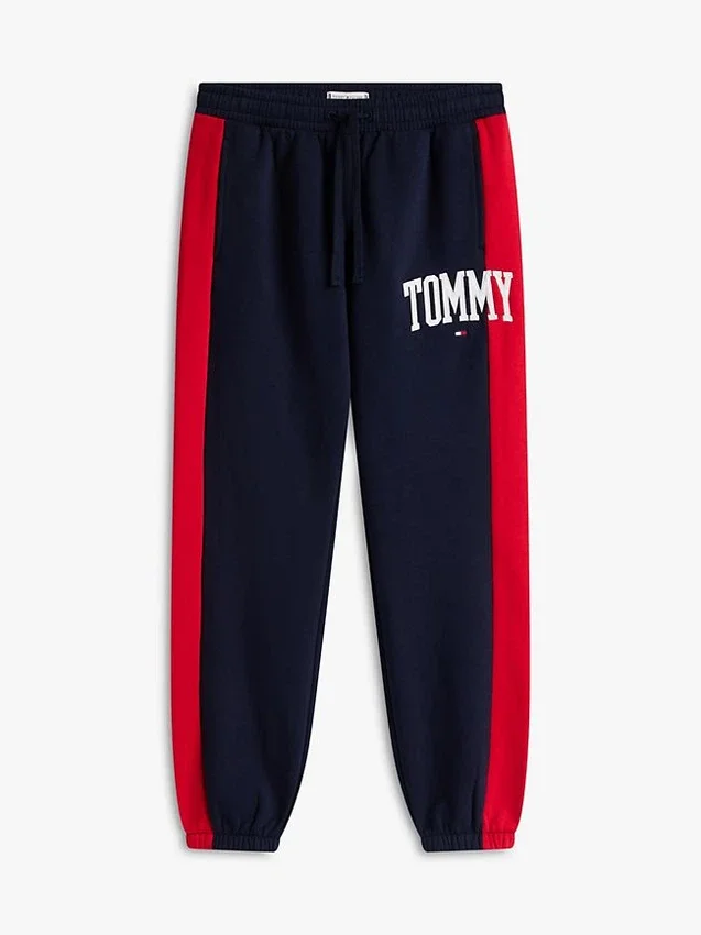 Calças de treino Varsity Tommy Logo Colorblock Calças de treino Varsity Tommy Logo Colorblock