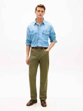Calças Retas de 5 Bolsos