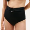 Calcinha de biquíni de cintura alta com argola Calcinha de biquíni de cintura alta com argola