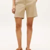 Calções chino elásticos de 18 cm Calções chino elásticos de 18 cm