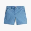 Calções chino elásticos de 18 cm Calções chino elásticos de 18 cm