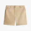 Calções chino elásticos de 18 cm Calções chino elásticos de 18 cm