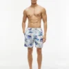 Calções de banho com estampado de surf de 18 cm Calções de banho com estampado de surf de 18 cm