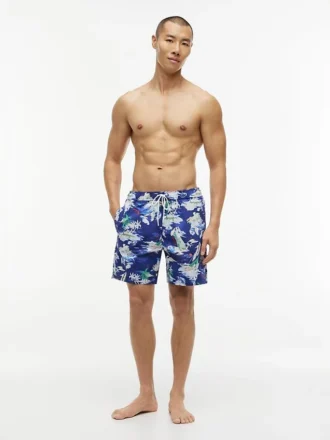 Calções de banho com estampado de surf de 18 cm