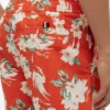 Calções de banho com estampado floral de 18 cm