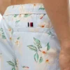 Calções de banho com estampado floral de 18 cm