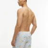 Calções de banho com estampado floral de 18 cm