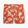 Calções de banho com estampado floral de 18 cm