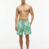 Calções de banho com estampado tropical 18 cm