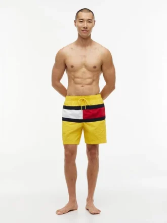 Calções de banho com logótipo da bandeira de 18 cm