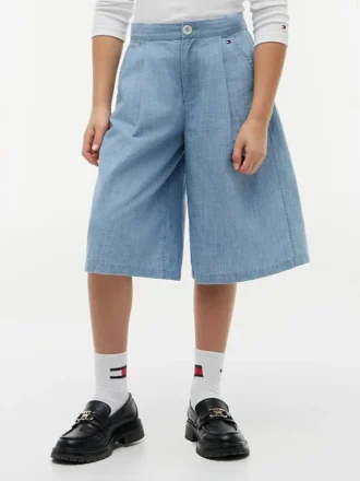 Calções de chambray para criança
