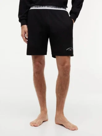 Calções de dormir com logótipo Hilfiger em piqué