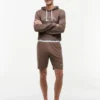 Calções de dormir com logótipo Hilfiger em piqué Calções de dormir com logótipo Hilfiger em piqué