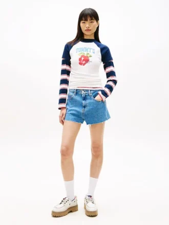Calções de ganga com bainha crua Tommy Jeans