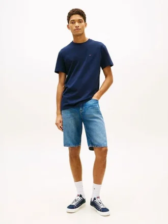 Calções de ganga Tommy Jeans com bolso com bandeira Calções de ganga Tommy Jeans com bolso com bandeira