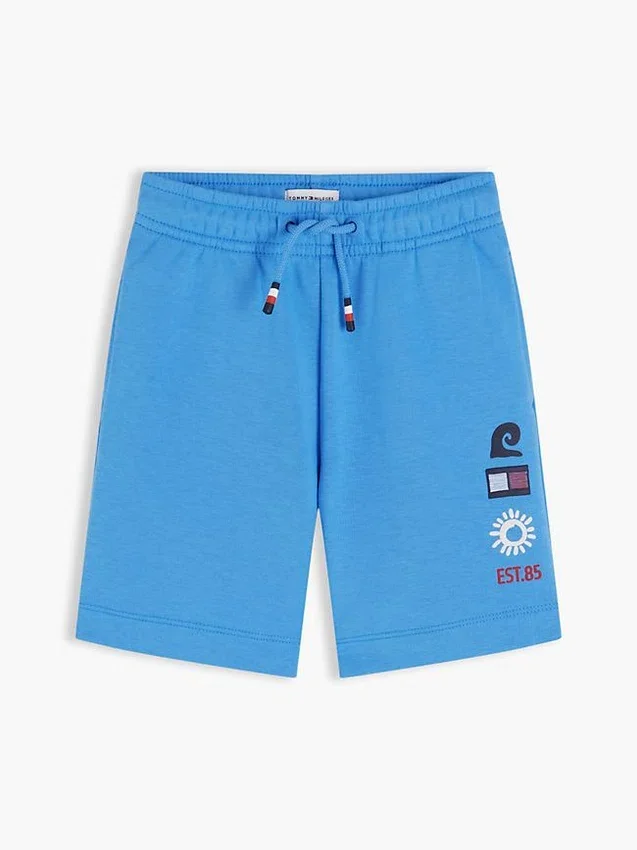 Calções de moletom com logótipo Sun & Wave para criança Calções de moletom com logótipo Sun & Wave para criança