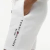 Calções de moletom com logótipo Tommy bordado Calções de moletom com logótipo Tommy bordado