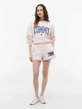 Calções de moletom com logótipo Varsity Tommy Calções de moletom com logótipo Varsity Tommy