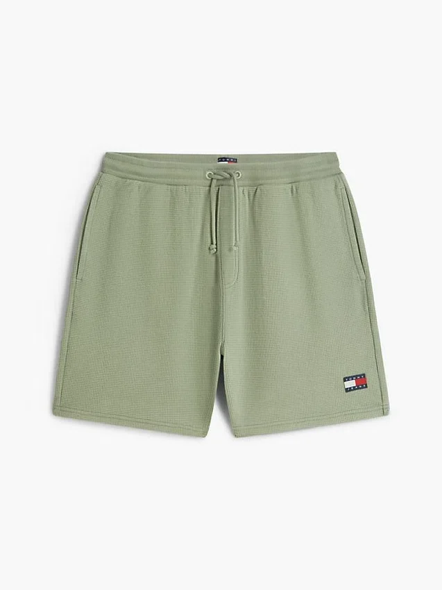 Calções de praia com padrão waffle da Tommy Jeans Calções de praia com padrão waffle da Tommy Jeans