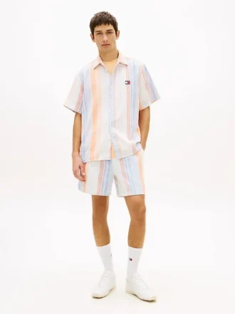 Calções Tommy Jeans com riscas Dobby