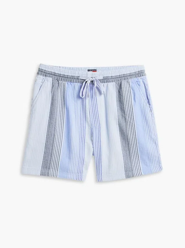 Calções Tommy Jeans com riscas Dobby Calções Tommy Jeans com riscas Dobby