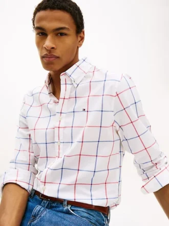 Camisa All-Day com padrão xadrez e corte regular