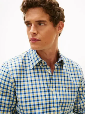Camisa All-Day com padrão xadrez e corte regular