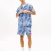 Camisa Camp de Popeline Estampada Tommy Jeans Camisa Camp de Popeline Estampada Tommy Jeans