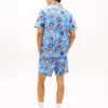 Camisa Camp de Popeline Estampada Tommy Jeans Camisa Camp de Popeline Estampada Tommy Jeans
