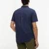 Camisa com corte regular tingida na peça Camisa com corte regular tingida na peça