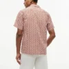 Camisa de acampamento com corte regular e estampado solar Camisa de acampamento com corte regular e estampado solar