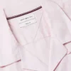 Camisa de acampamento em algodão e linho com corte regular Camisa de acampamento em algodão e linho com corte regular