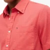 Camisa de calções em mistura de linho, corte regular Camisa de calções em mistura de linho, corte regular