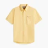 Camisa de calções em mistura de linho, corte regular Camisa de calções em mistura de linho, corte regular