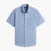 Camisa de calções em mistura de linho, corte regular Camisa de calções em mistura de linho, corte regular