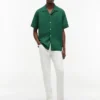Camisa de campismo com padrão xadrez clássico Camisa de campismo com padrão xadrez clássico