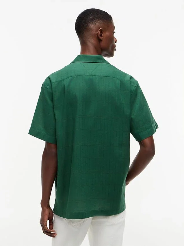 Camisa de campismo com padrão xadrez clássico Camisa de campismo com padrão xadrez clássico