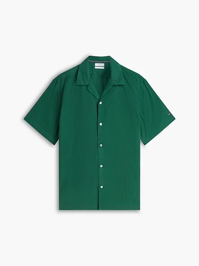 Camisa de campismo com padrão xadrez clássico Camisa de campismo com padrão xadrez clássico