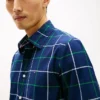 Camisa de corte regular com padrão xadrez para todo o dia Camisa de corte regular com padrão xadrez para todo o dia