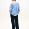 Camisa de corte regular com padrão xadrez para todo o dia Camisa de corte regular com padrão xadrez para todo o dia