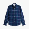 Camisa de corte regular com padrão xadrez para todo o dia Camisa de corte regular com padrão xadrez para todo o dia