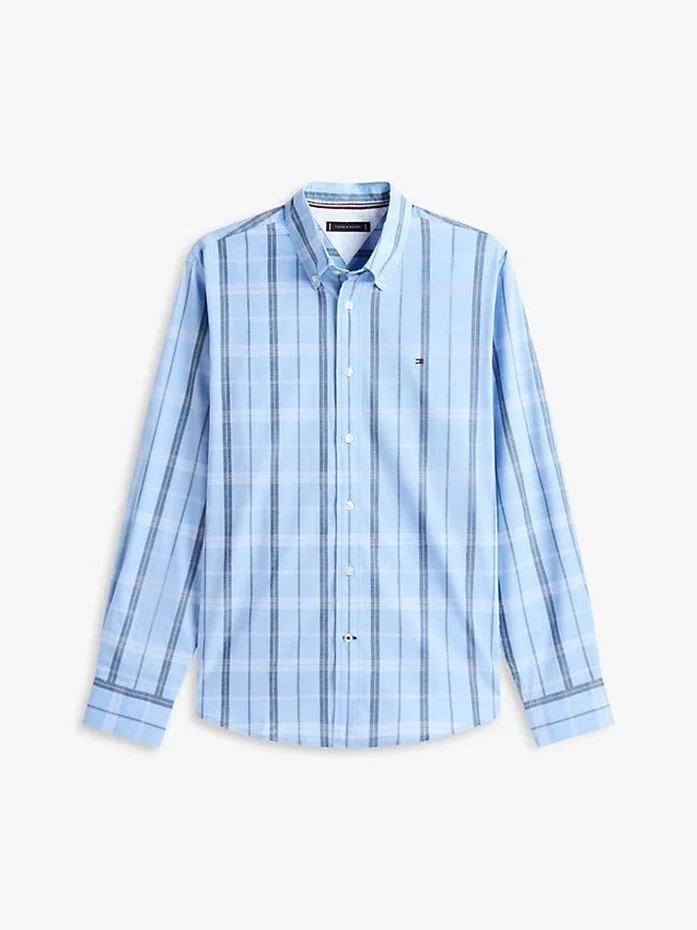 Camisa de corte regular com padrão xadrez para todo o dia Camisa de corte regular com padrão xadrez para todo o dia