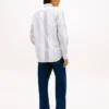 Camisa de corte regular com riscas mistas para todo o dia Camisa de corte regular com riscas mistas para todo o dia