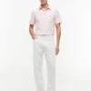 Camisa de corte regular tingida na peça Camisa de corte regular tingida na peça