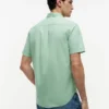 Camisa de corte regular tingida na peça Camisa de corte regular tingida na peça