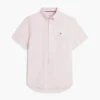 Camisa de corte regular tingida na peça Camisa de corte regular tingida na peça