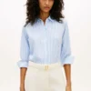 Camisa de crepe às riscas